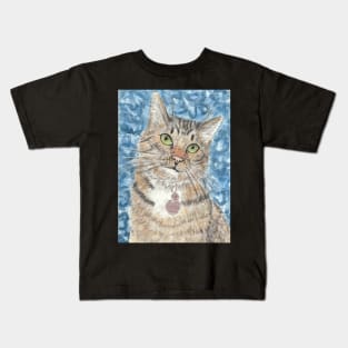 Felix Tabby cat art Kids T-Shirt